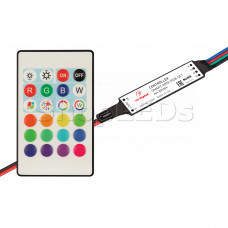 Контроллер SMART-MINI-RGB-SET (12-24V, 3x1.5A, ПДУ 24кн, IR)