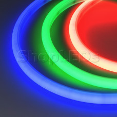 Лента герметичная MOONLIGHT-TOP-G120-16x15mm 24V RGB (12 W/m, IP67, 5m, wire x2) (Arlight, Прямой вывод кабеля)